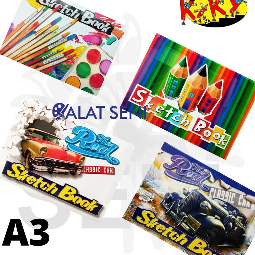 

Terlaris!! Kiky Sketch Book A3 / Buku Gambar Sketsa Isi 50 Lembar - Sketchbook - Harga Grosir - / Buku Sketsa