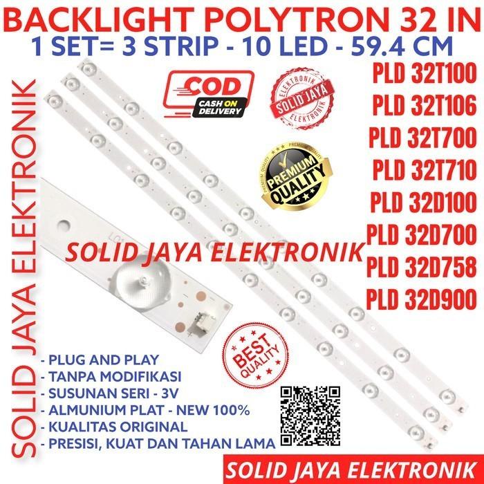 Backlight Tv Led Polytron Pld-32D100 Pld-32D700 Pld-32D758 Pld-32T900
