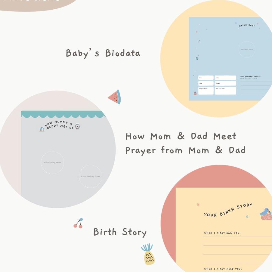 

Thre Design Baby Journal / Buku Jurnal Bayi