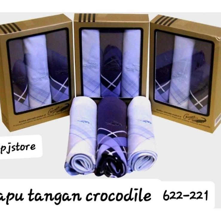 Sapu Tangan Pria Crocodile Katun