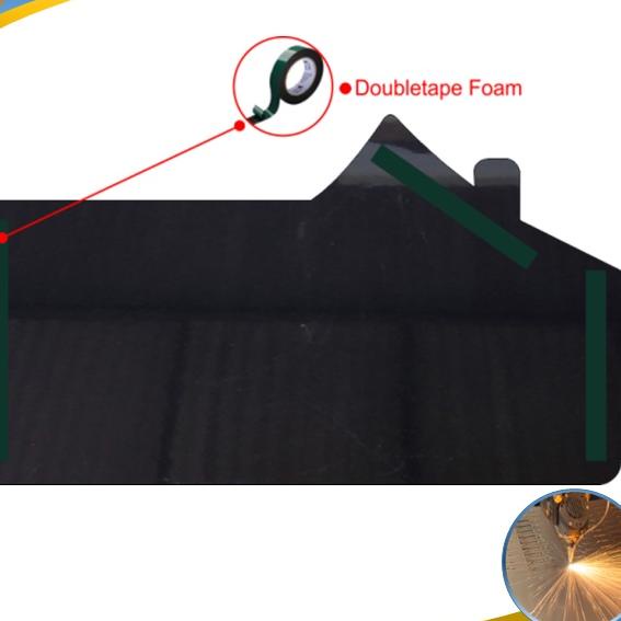 No Rumah Akrilik 3Dimensi Huruf Timbul Papan Nomor Rumah/Nomer Rumah Acrylic/Huruf Gold/Putih