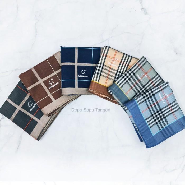 BISA COD - SAPU TANGAN/SELAMPE/HANDKERCHIEF/SAPUTANGAN PRIA KATUN RAJUT
