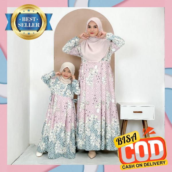 Ghams Mom And Kid Lebaran Bsju Hari Raya Kupel Dress Kupel Import Premium Gamus Ansk Mom S Bahan Ade