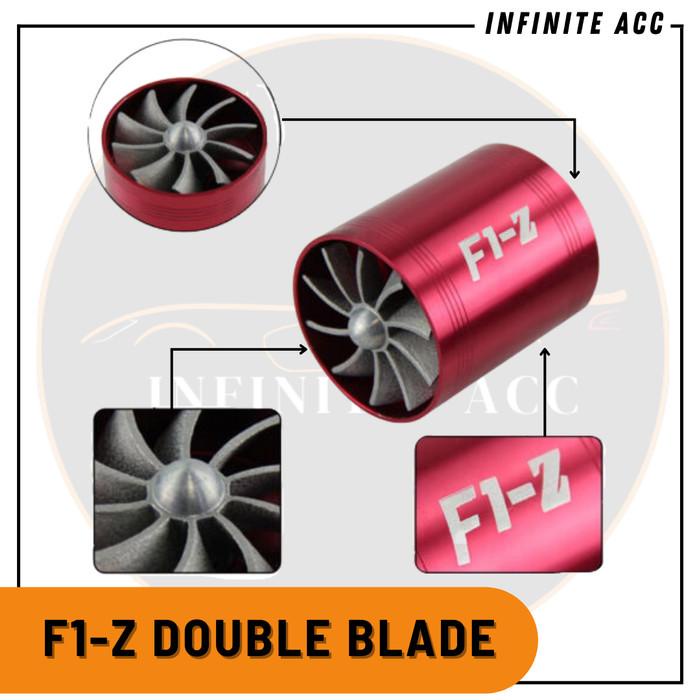 F1-Z F1Z DOUBLE FAN BLADE TURBO VENTILATOR MOBIL FILTER UDARA