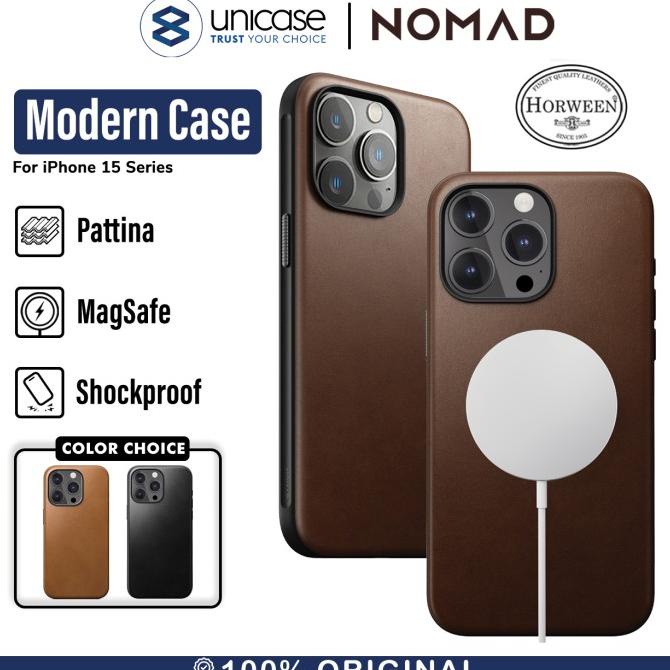 Best Sales Case 15 Pro Max Plus Nomad Modern Leather Magsafe Cover Casing Pengiriman Cepat