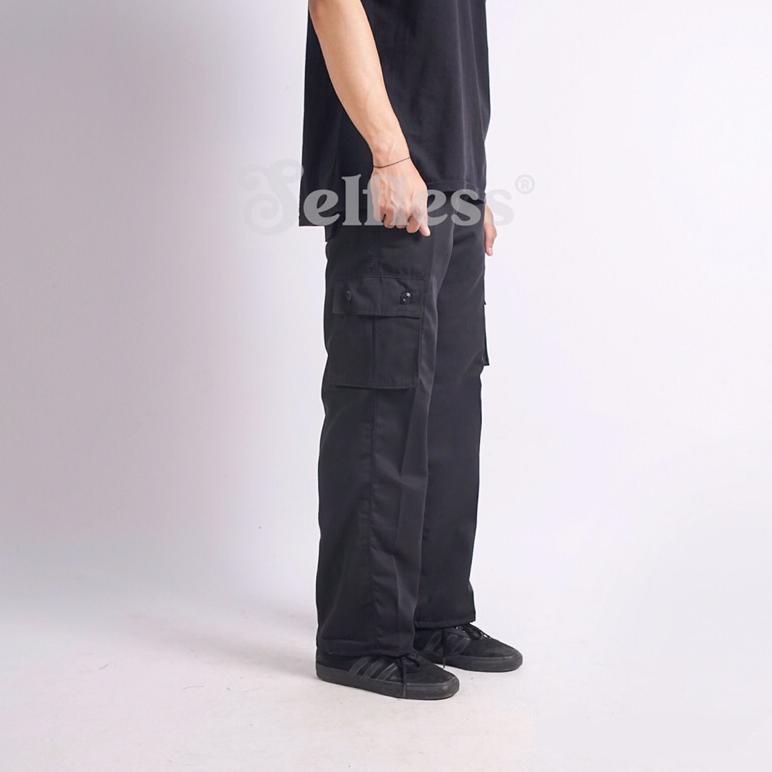 Termurah Selfless - Celana Cargo Panjang Reguler Straight Loose Fit Standar Pria Cargo Kargo Tactica