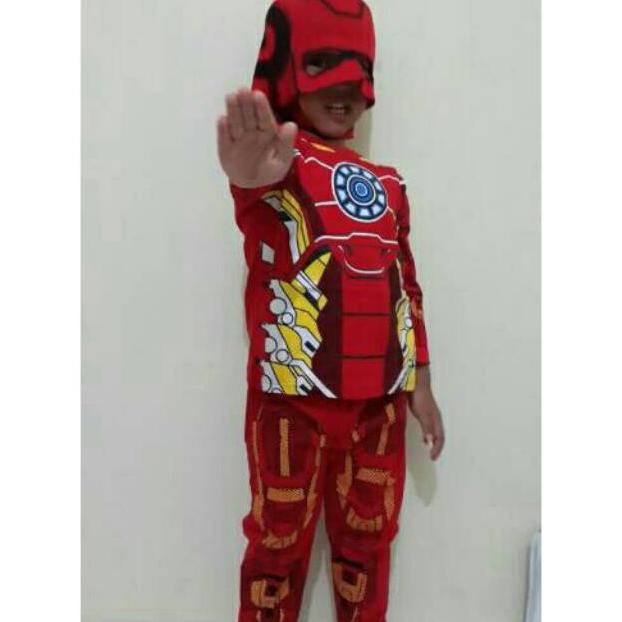 PROMO Baju anak karakter Iron man/baju iron man/baju karakter iron man/kostum iron man