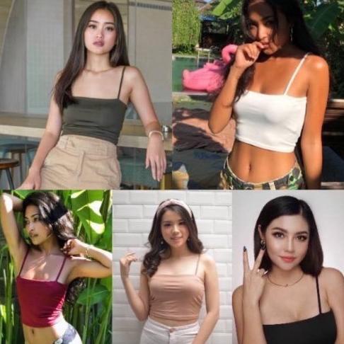 Best Seller Fashion Wanita Kekinian Tank Top Seksi Crop Nh08