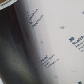 Stiker Sticker 3M 680 85 Black Hitam Reflective Reflektif Nyala Putih Termurah