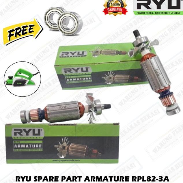 RYU Armature Part Angker Mesin Planner Serut Kayu RPL82-3A Set Laher Ready Stok