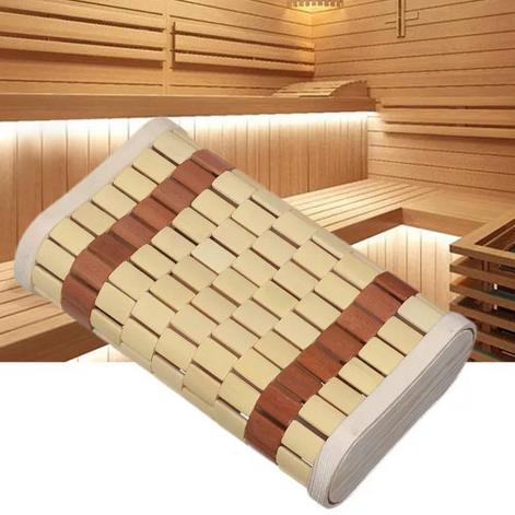 Bantal Relaksasi Untuk Sauna Bahan Kayu Bambu Sauna Pillow