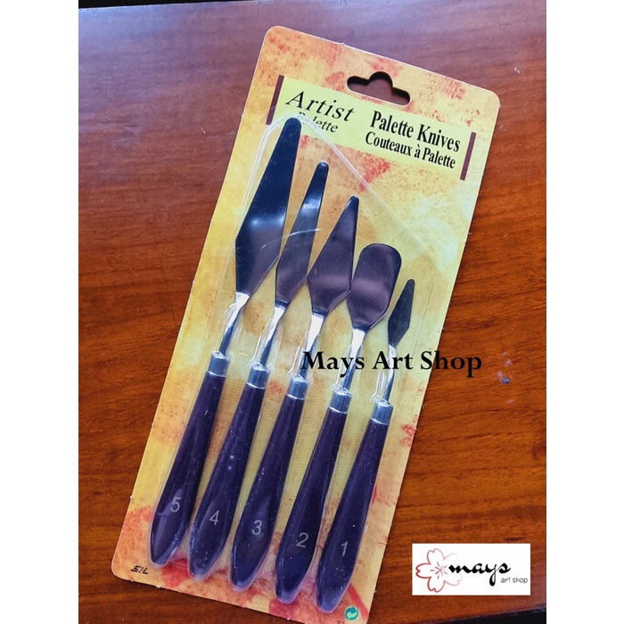 

V-TEC PAINTING KNIFE - PISAU PALET - PISAU LUKIS SET ISI 5 ORIGINAL TERBARU