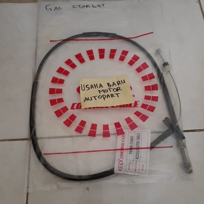 KABEL GAS TOYOTA STARLET KAPSUL EP80 / EP81 ORI
