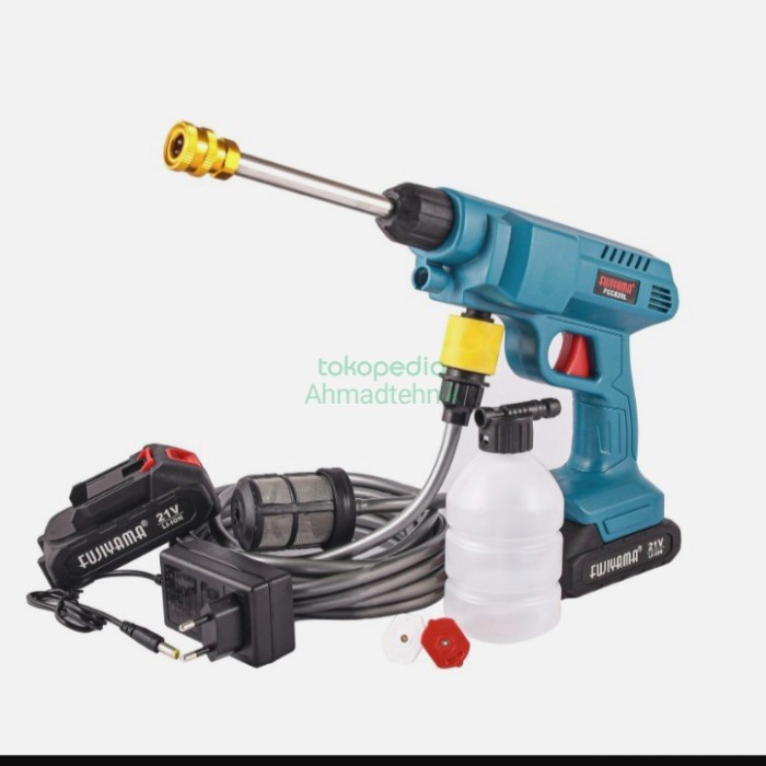 FUJIYAMA FCC 820L JET CLEANER CORDLESS 21 VOLT 2 BATERAI ALAT STEAM