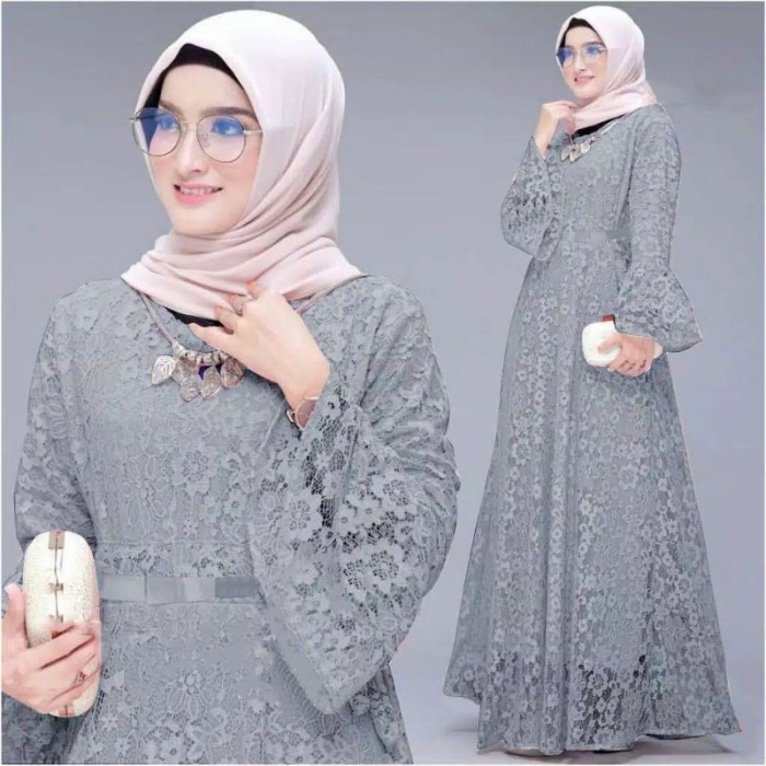 Maxi Yunita/Gamis Brukat/Gamis Seragam Acara/Maxi Ready