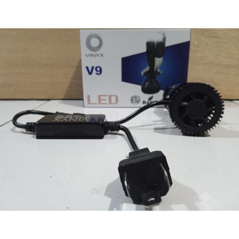 LAMPU HEADLAMP MOTOR DAN MOBIL SOKET H4  MERK VINYX V9 LASER GUN  PROJIE MINI PROJECTOR LENS MOTOR M
