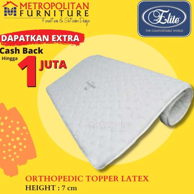 Elite Orthopedic Topper Latex 180 x 200 Tebal 7cm Pelapis Kasur Toper