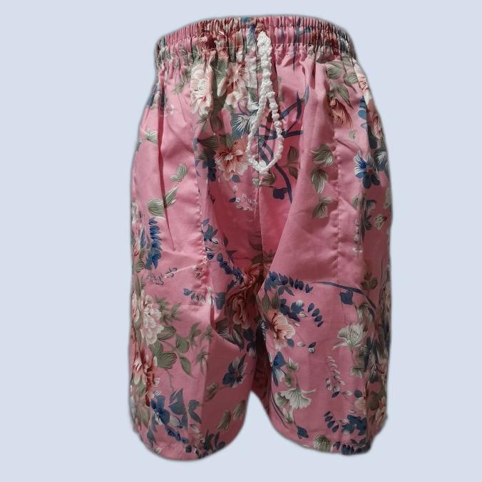 Celana Pendek Wanita Katun/Celana Pendek Wanita-Motif Bunga