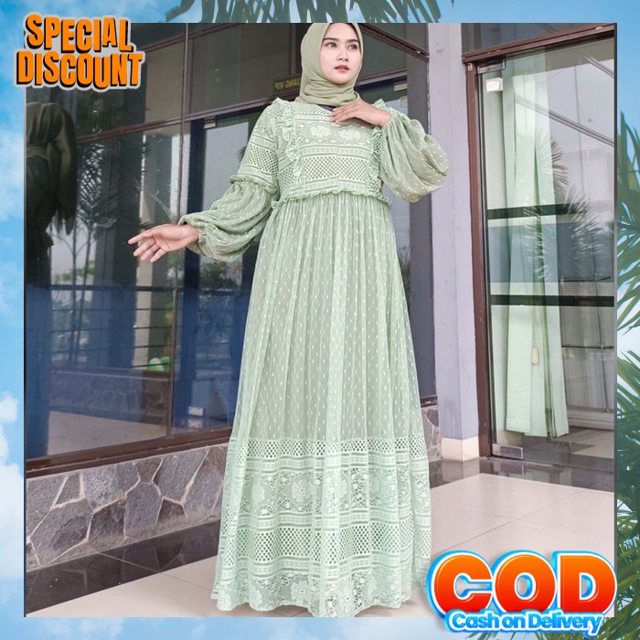 Gamid Kekinian Gamiz Gamia Menutup Aurat Lengan Panjang Maxy Cewe Hamis Simple Elegan Gamis Gahmis G
