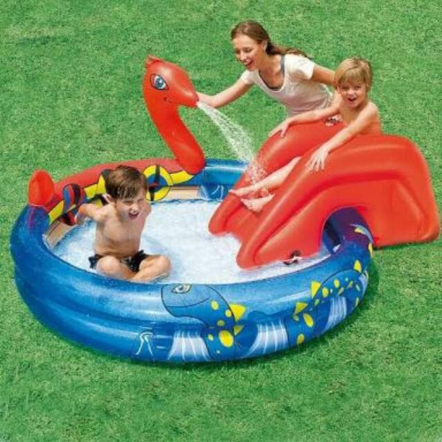 ✅Baru Kolam Renang Ada Perosotan Muat 3-4 Berenang Anak Dirumah Berkualitas