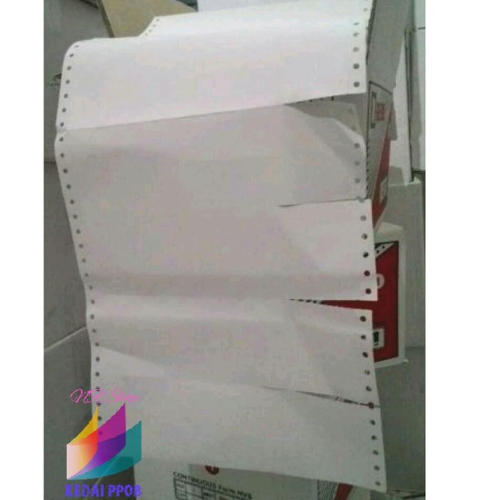 

Promo Hgjr_872 Kertas Continuous Form Struk Ppob Pln A4 Dibagi 4 Rangkap 1