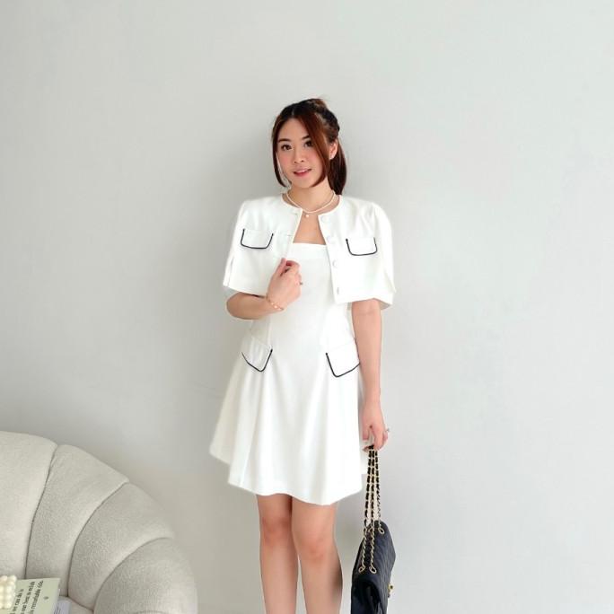 [ Marveile ] Yewon Set Blazer Dress / Dress Korean Wanita