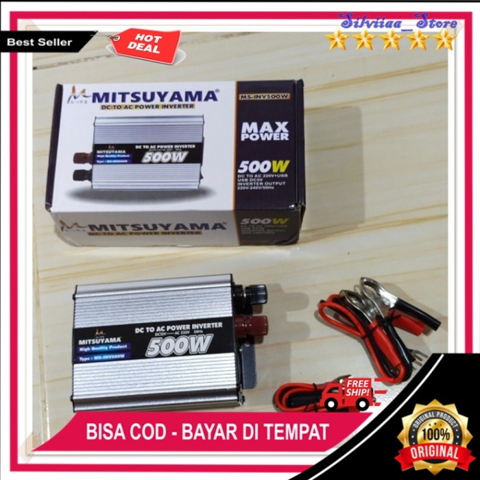 Power Inverter Psw Inverter Dc To Ac 500 Watt 500 Wat Merk Mitsuyama Termurah