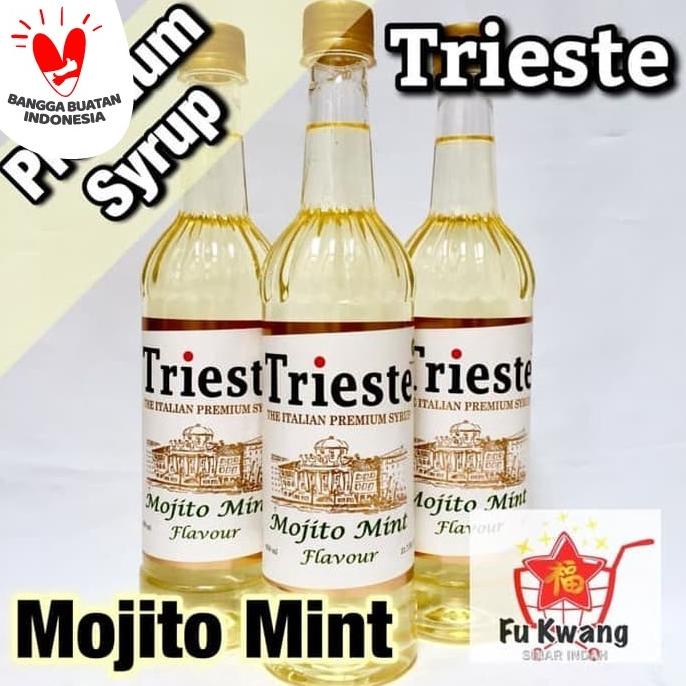 

hanya disini] Sirup Trieste Premium Syrup Rasa Mojito Mint Flavour 650 ml