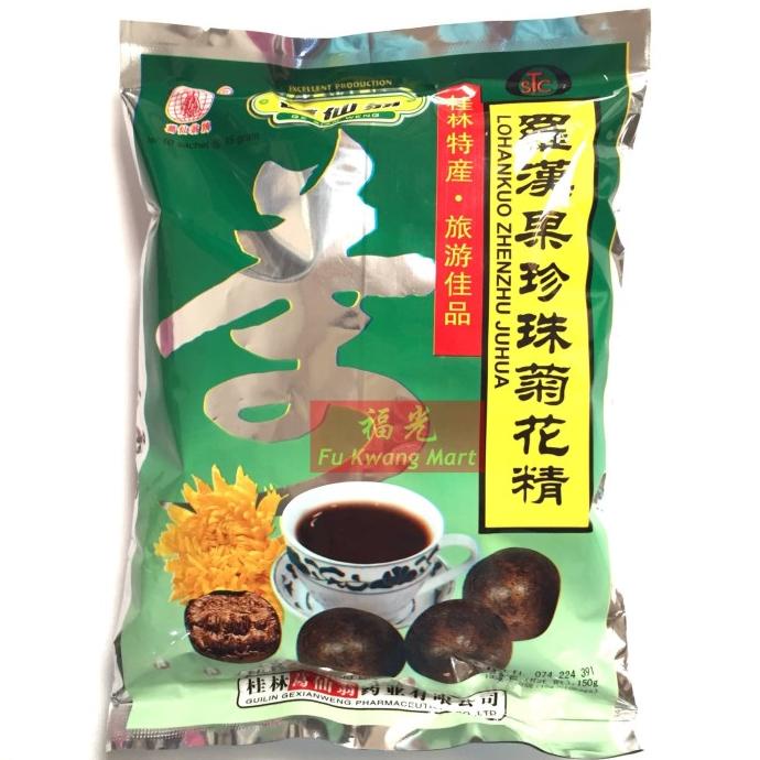 

yang dicari@@@@] Minuman Luohanguo Zhenzhu Juhuajing GeXianWeng Brand 150 gram