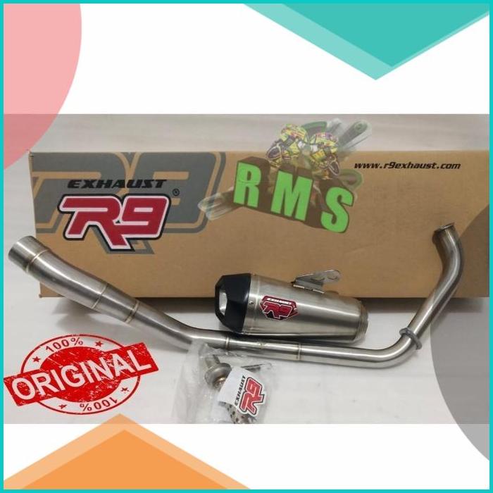 Knalpot MX KING R9 New Alpha Series Fullsystem - knalpot r9 alpha 16no