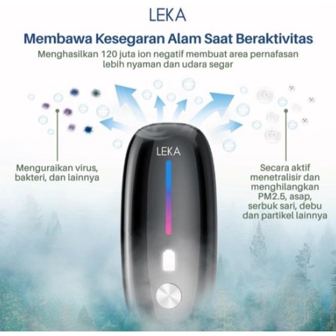 leka ap7220 personal ionizer portable kalung ion negatif purifier Termurah