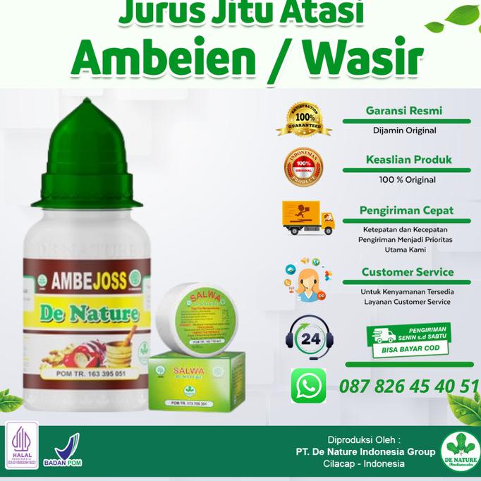 

Ambe Joss Salep Salwa Obat Wasir Atau Ambeien Herbal De Nature