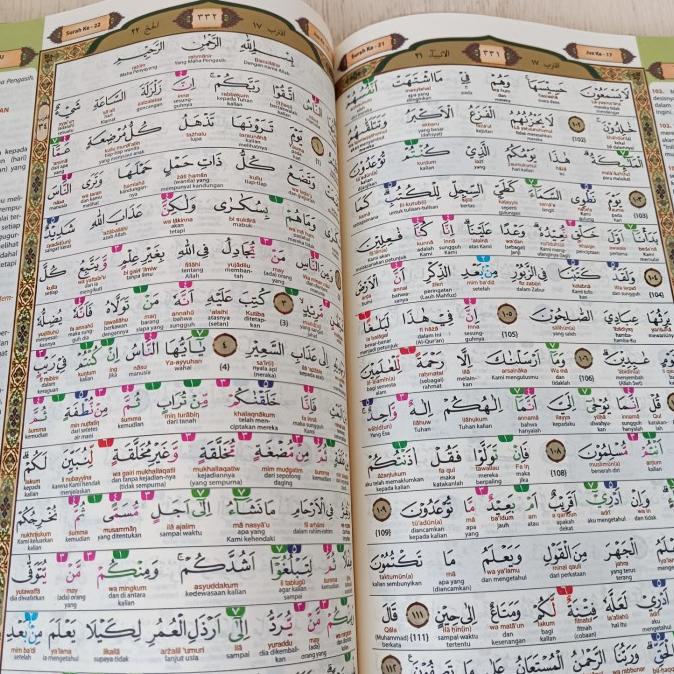 Alquran AnNur Ukuran A4, Alquran An-Nur Terjemah+Latin Per Kata