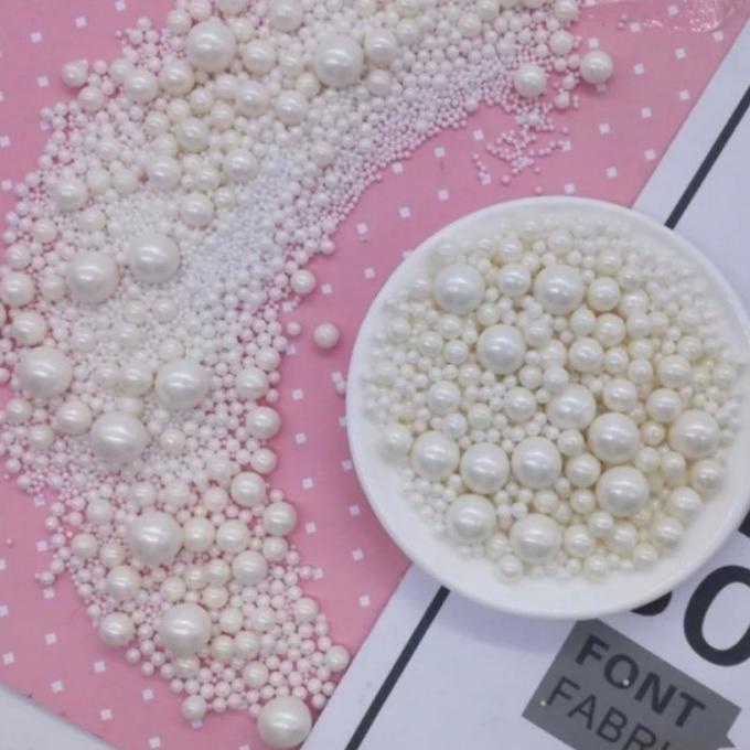 

#####] Edible Sprinkles PEARL WHITE Hiasan Dekorasi Kue Sprinkel Mutiara