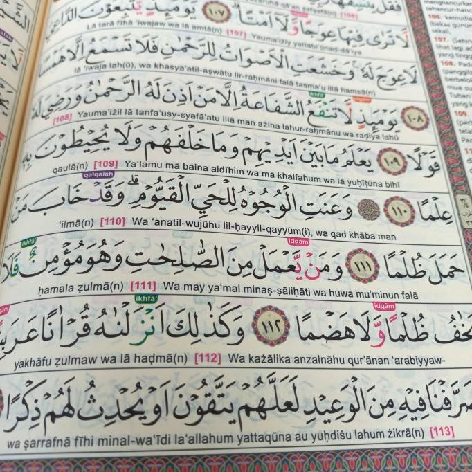 Alquran Alkarim Ukuran A4, Alquran Tajwid Al-Karim Latin Terjemah