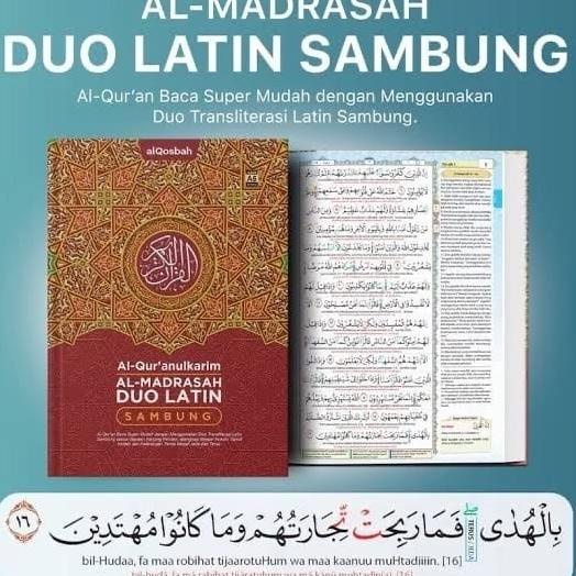 Mushaf Alquran Almadrasah Duo Latin Terjemah Perkata Tajwi A5