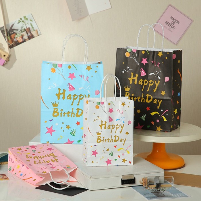 

] DY PACK PAPER BAG KERTAS HADIAH SOUVENIR ULTAH TAS KERTAS HAPPY PB-01