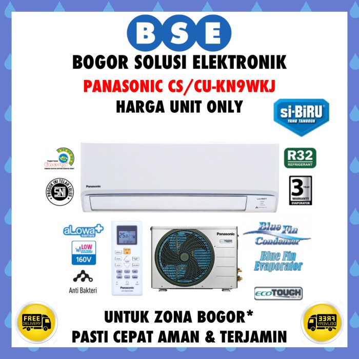 Ac Panasonic Sibiru 1Pk Alowa Series Cs/Cu-Kn9Wkj Cscukn9Wkj Ready