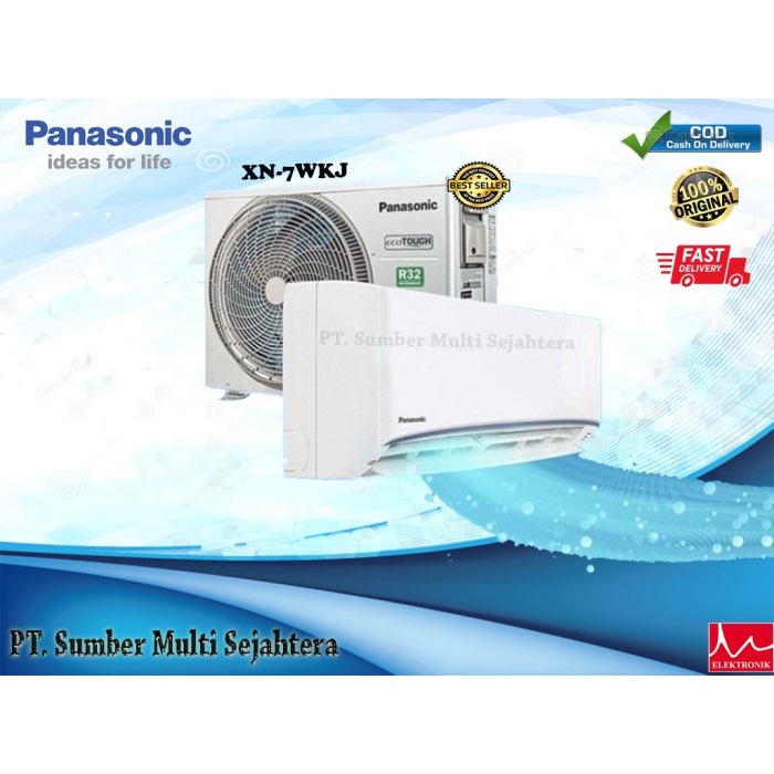 Ac Panasonic 3/4 Pk Deluxe Low Watt Cs-Xn7Tkj Ready