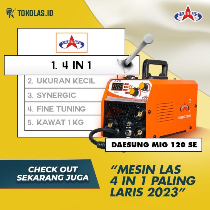 TERMURAH - Mesin Travo Las Inverter Daesung MIG 120 SE MIG120 Tanpa Gas