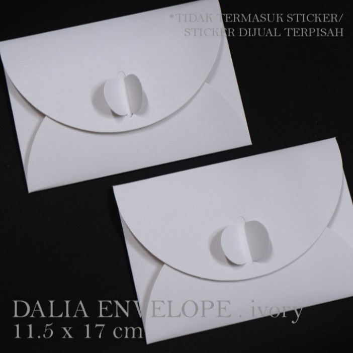 

10 pcs dalia envelope amplop aksesoris putih size small 11.5 x 17 cm