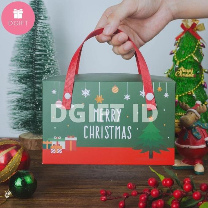 Box Brownies Kue Natal Kotak Christmas Dus 2 Toples Jar 500ml