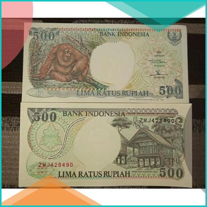 Uang Kuno Uang Lama Rp 500 Rupiah Kertas Orang Utan 1992 16novz3 tools