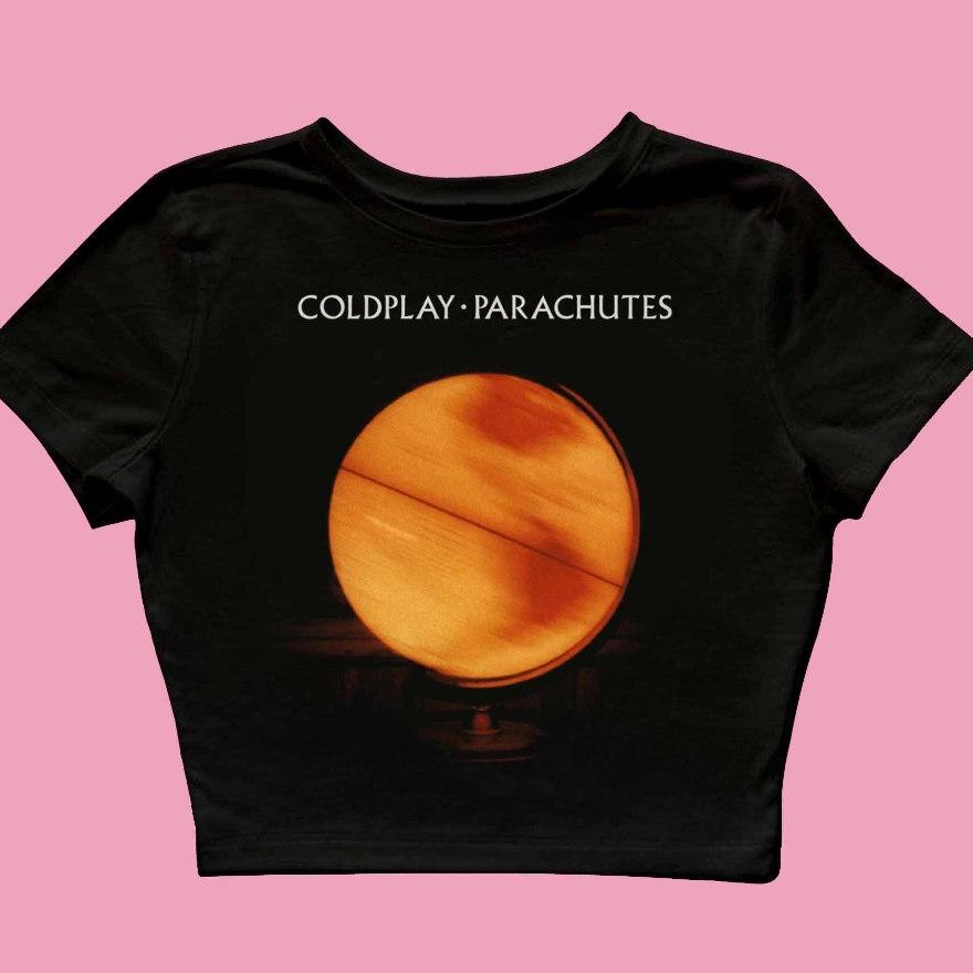Baby Tee Coldplay Parachutes Y2K Style Crop Tee