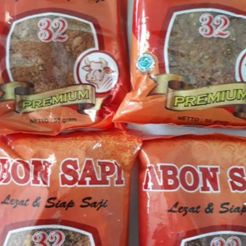 

Abon Sapi 32 Kemasan 50Gram/Abon Sapi 250Gram