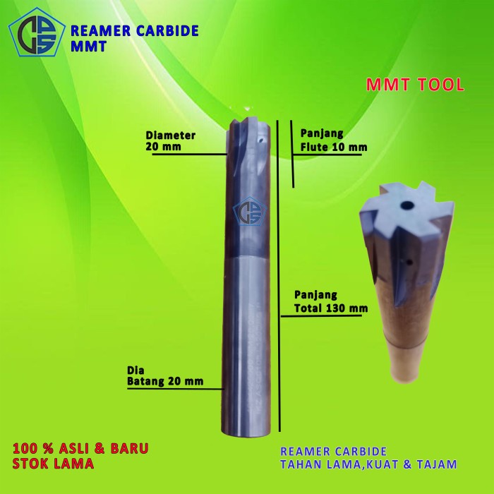 Reamer 20x30mm MMT Reamer Full Carbide 20x130L Carbide Reamer HRC 45