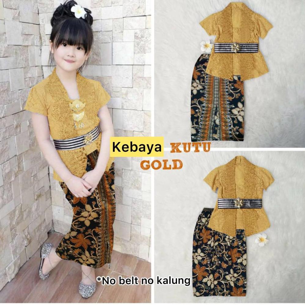 Kebaya Anak Perempuan Modern Set Kebaya Anak TK SD Setelan Kebaya Kutubaru Anak Cewek Baju Kebaya An
