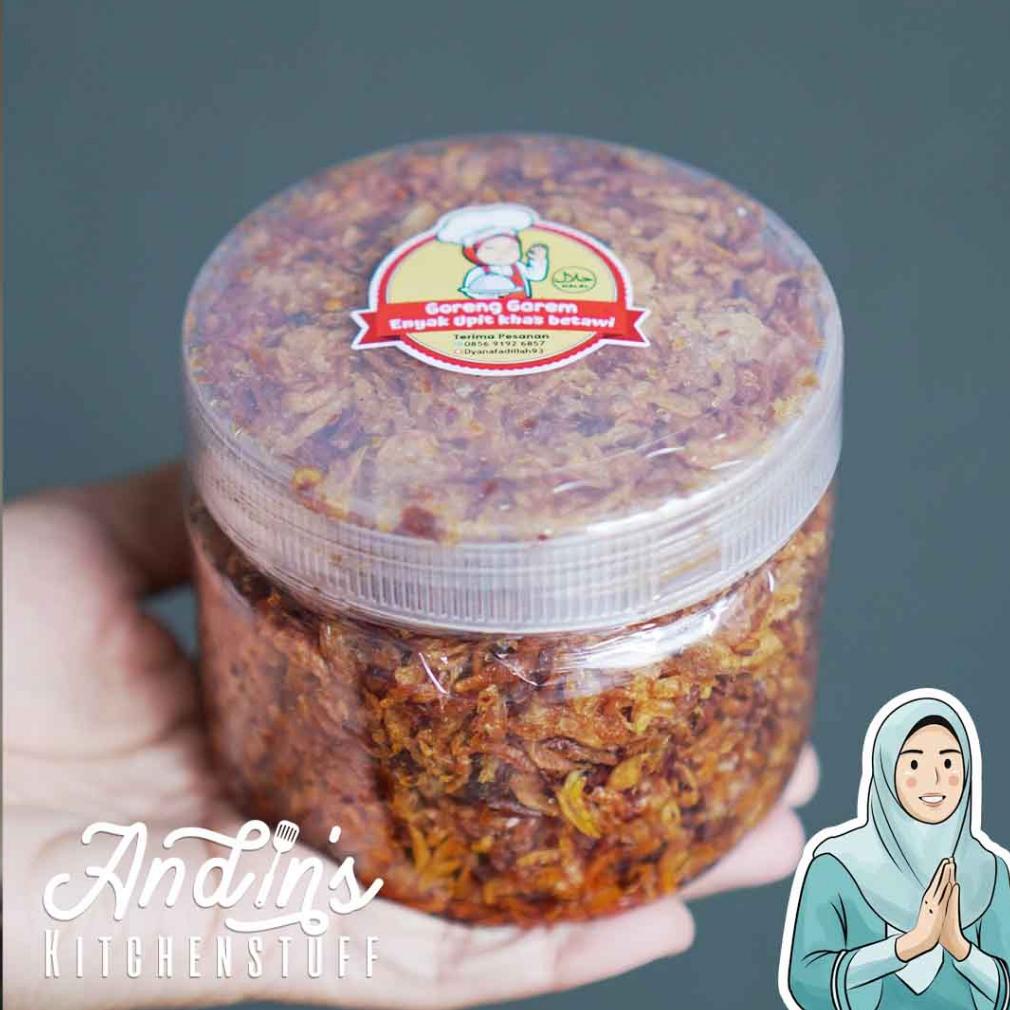 

Ready Goreng Garem Enyak Upit - Bawang Goreng dengan Bumbu Asli dan Khas Betawi