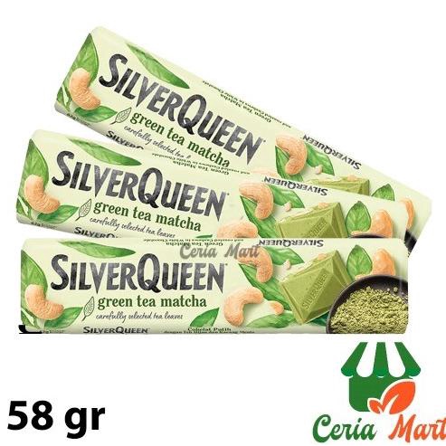 

Coklat SilverQueen Matcha green tea cashew nut 65 gr cokelat bar