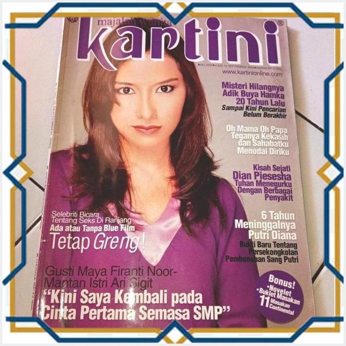 [4PS] MAJALAH WANITA KARTINI LANGKA TAHUN 2003 COVER VONNY CORNELLYA